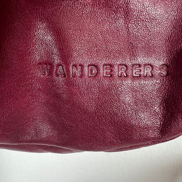 Wanderers Travel Co. The Lyon Handbag Burgundy Red Leather Crossbody - Picture 7 of 10